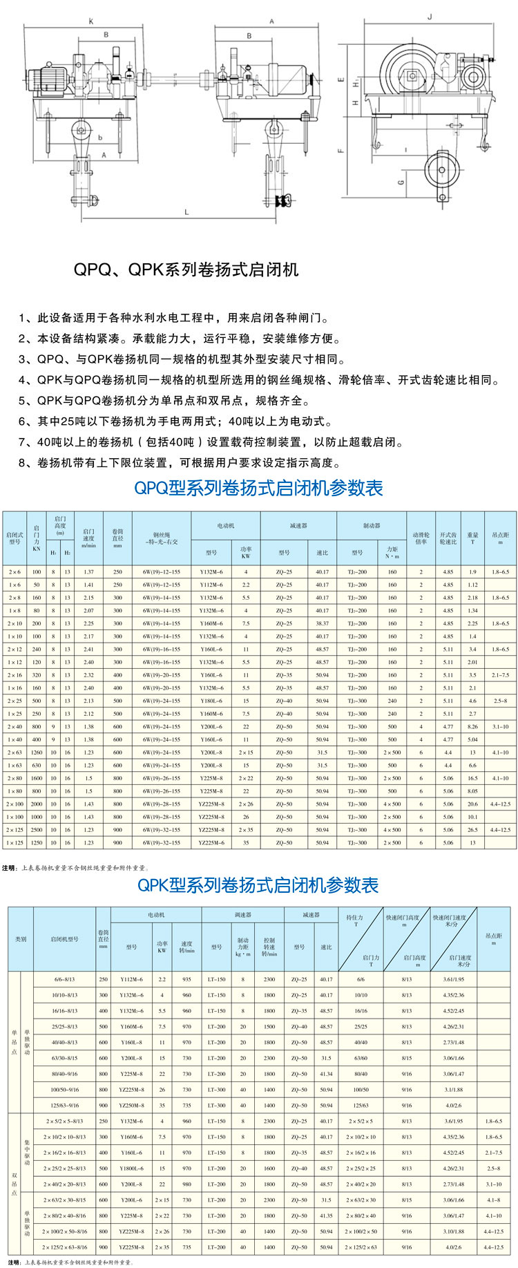 QPQ、QPK系列卷?yè)P(yáng)式啟閉機(jī)